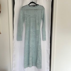 SHEER MIDI ZARA DRESS NWT
